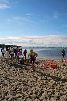 Mattapoisett Lions Club’s annual Sprint Triathlon 
Multiple generations greeted a pleasant Sunday morning and competed in the Mattapoisett Lions Club’s annual Sprint Triathlon that began at the Town Beach and ended nearby on Water Street. Photos by Mick Colageo
