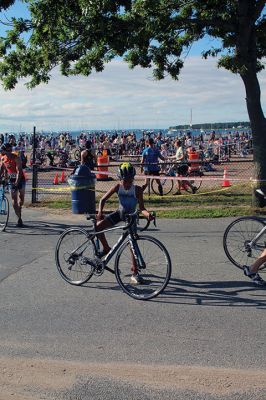 Mattapoisett Lions Club’s annual Sprint Triathlon 
Multiple generations greeted a pleasant Sunday morning and competed in the Mattapoisett Lions Club’s annual Sprint Triathlon that began at the Town Beach and ended nearby on Water Street. Photos by Mick Colageo
