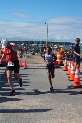 Mattapoisett Lions Club’s annual Sprint Triathlon 
Multiple generations greeted a pleasant Sunday morning and competed in the Mattapoisett Lions Club’s annual Sprint Triathlon that began at the Town Beach and ended nearby on Water Street. Photos by Mick Colageo
