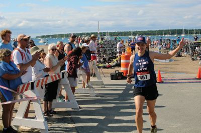 Mattapoisett Lions Club’s annual Sprint Triathlon 
Multiple generations greeted a pleasant Sunday morning and competed in the Mattapoisett Lions Club’s annual Sprint Triathlon that began at the Town Beach and ended nearby on Water Street. Photos by Mick Colageo
