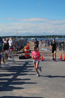 Mattapoisett Lions Club’s annual Sprint Triathlon 
Multiple generations greeted a pleasant Sunday morning and competed in the Mattapoisett Lions Club’s annual Sprint Triathlon that began at the Town Beach and ended nearby on Water Street. Photos by Mick Colageo
