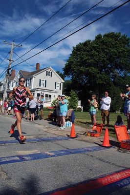 Mattapoisett Lions Club’s annual Sprint Triathlon 
Multiple generations greeted a pleasant Sunday morning and competed in the Mattapoisett Lions Club’s annual Sprint Triathlon that began at the Town Beach and ended nearby on Water Street. Photos by Mick Colageo
