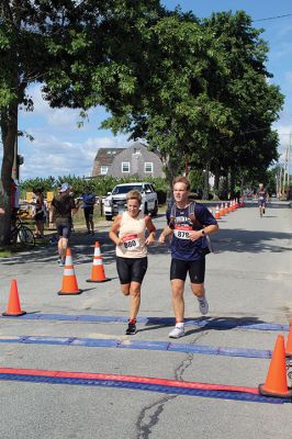 Mattapoisett Lions Club’s annual Sprint Triathlon 
Multiple generations greeted a pleasant Sunday morning and competed in the Mattapoisett Lions Club’s annual Sprint Triathlon that began at the Town Beach and ended nearby on Water Street. Photos by Mick Colageo
