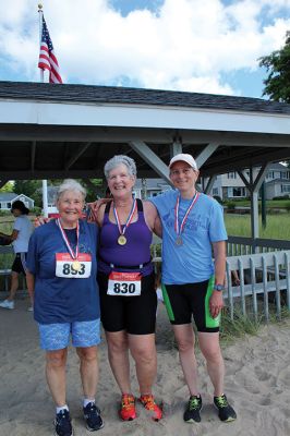 Mattapoisett Lions Club’s annual Sprint Triathlon 
Multiple generations greeted a pleasant Sunday morning and competed in the Mattapoisett Lions Club’s annual Sprint Triathlon that began at the Town Beach and ended nearby on Water Street. Photos by Mick Colageo
