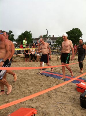 Triathlon
On Sunday, July 8, the Mattapoisett Lions Club held their Annual Triathlon at the Mattapoisett Beach. 172 individual riders and 23 relay teams participated in the event, which included a half-mile swim, 10 mile bike ride and 3.1 mile run.  Photos by Katy Fitzpatrick and Rebecca McCullough.
