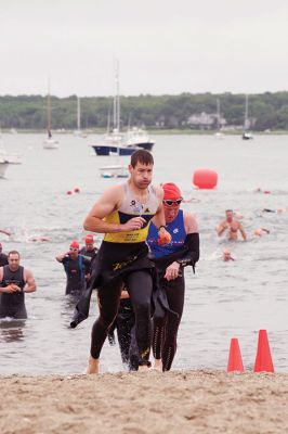 Triathlon
The Triathlon kicked off the first of the many Harbor Days events scheduled over the week and into the weekend. Hosted by the Mattapoisett Lions Club every year, the triathlon takes racers .25 miles from the shore of Town Beach and back, 10 miles bicycling through Mattapoisett, and 5K through the village around Ned’s Point Lighthouse. Photos by Colin Veitch
