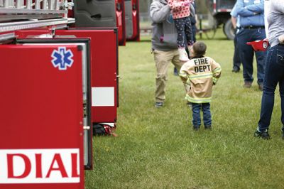 Kids Equipment Fun Day
Saturday, May 7, was the date for the annual Kids Equipment Fun Day at Washburn Park in Marion, sponsored by Marion Recreation. The kids climbed aboard ambulances, fire trucks, police cruisers, and even the harbormaster’s boat. This year, Recreation Director and Selectman Jody Dickerson served up free hotdogs during the popular event that seemed to draw a bigger crowd this year than the previous years. Photos by Ethan Akins
