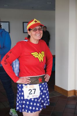 Annual Turkey Trot 5K 
The Annual Turkey Trot 5K wound its way through Marion Village on Sunday, November 17, with 182 trotters (and some ‘turkeys’ as well) braving a chilling wind that morning to make it to the finish line. Organized by the Marion Recreation Department, the event every year draws quite a flock of runners to the start and finish line at Tabor Academy, raising funds for Marion Rec programs and events. Photos by Colin Veitch
