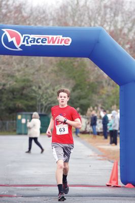 5th Annual 5K Turkey Trot
There were 31 registered runners for this year’s 5th Annual 5K Turkey Trot for Marion Recreation on Sunday, November 22. The course takes runners from Tabor Academy down Front Street through the village and back again to Tabor. Adam Sylvia of Rochester took first place for men, and Julie Craig of Mattapoisett took first place for women. Photos by Colin Veitch
