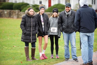 Annual Turkey Trot 5K 
The Annual Turkey Trot 5K wound its way through Marion Village on Sunday, November 17, with 182 trotters (and some ‘turkeys’ as well) braving a chilling wind that morning to make it to the finish line. Organized by the Marion Recreation Department, the event every year draws quite a flock of runners to the start and finish line at Tabor Academy, raising funds for Marion Rec programs and events. Photos by Colin Veitch
