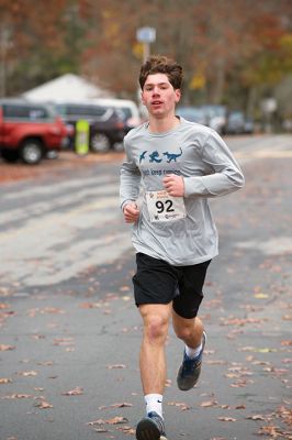 Annual Turkey Trot 5K 
The Annual Turkey Trot 5K wound its way through Marion Village on Sunday, November 17, with 182 trotters (and some ‘turkeys’ as well) braving a chilling wind that morning to make it to the finish line. Organized by the Marion Recreation Department, the event every year draws quite a flock of runners to the start and finish line at Tabor Academy, raising funds for Marion Rec programs and events. Photos by Colin Veitch
