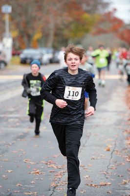 Annual Turkey Trot 5K 
The Annual Turkey Trot 5K wound its way through Marion Village on Sunday, November 17, with 182 trotters (and some ‘turkeys’ as well) braving a chilling wind that morning to make it to the finish line. Organized by the Marion Recreation Department, the event every year draws quite a flock of runners to the start and finish line at Tabor Academy, raising funds for Marion Rec programs and events. Photos by Colin Veitch
