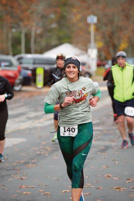 Annual Turkey Trot 5K 
The Annual Turkey Trot 5K wound its way through Marion Village on Sunday, November 17, with 182 trotters (and some ‘turkeys’ as well) braving a chilling wind that morning to make it to the finish line. Organized by the Marion Recreation Department, the event every year draws quite a flock of runners to the start and finish line at Tabor Academy, raising funds for Marion Rec programs and events. Photos by Colin Veitch
