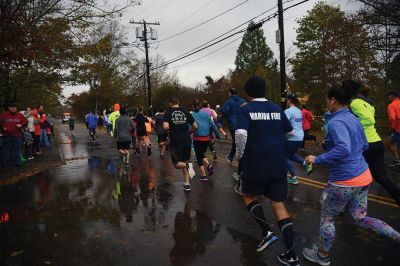 Turkey Trot 5K 
Sunday was the morning of the annual Turkey Trot 5K in the center of Marion. Yes, it was rainy and windy, but the 80 turkeys (we mean participants) that showed up anyway still enjoyed the scenic village trot. Photos by Glenn C. Silva
