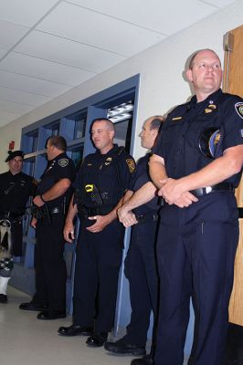 Unity Service
Local police, clergy, and members of the Tri-Town community gathered on Saturday, July 23, at ORR Junior High School to come together in peace and unity during an ecumenical service to honor those in uniform, those officers who have recently been assassinated in Dallas and Baton Rouge, and to pray for an end to racism and for the protection of police officers. Photos by Jean Perry
