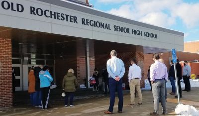 Unsung Hero
Food Service staff across the Old Rochester Regional School District got quite a surprise on February 10 when its members received “Unsung Hero” recognitions from the Friends of Jack Foundation. Photo courtesy Erin Bednarczyk
