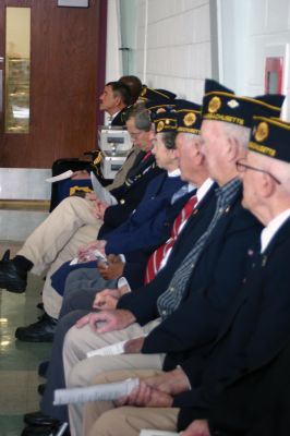 Veteran's Day
Patriotism was alive and well at Old Hammondtown School during its morning Veterans Day ceremony on November 11, 2010. Attendees in the packed auditorium enjoyed music by the schools concert band and speeches by George Randall, Barry Denham and Lt. Cmdr. Julian Bishop. Photos by Laura Pedulli
