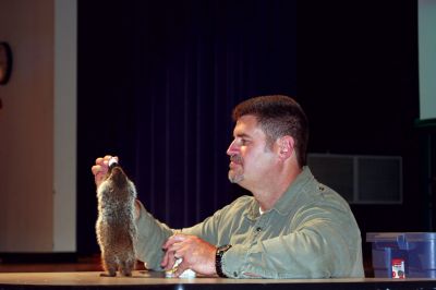 Wild Kingdom
On Friday, May 29, 2009 Jim Fowler, host of Mutual of Omahas Animal Kingdom visited the Sippican Elementary School. Mr. Fowler brought with him a variety of animals. Photo by Sarah K. Taylor
