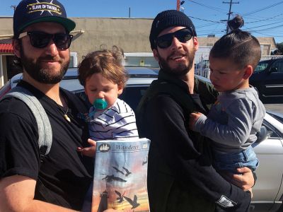 Palmdale, California
The Wanderer made it to Palmdale, California. From left: Joseph Roza, Ollie Roza, Danny Rosa, and Liam Rosa.
