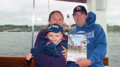 Portland, ME
Here is a picture of The Wright Family (Michelle, Dan & Brady (6 months old)) on our first family vacation to Portland, ME. If you look closely, you can see the Portland Head Light Lighthouse between our heads!

