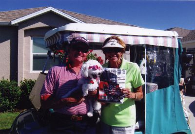 The Villages
Richard Walker, Suellen Aiken, and Lola spent time in The Villages, Fla. Photo by Lorraine Durgin
