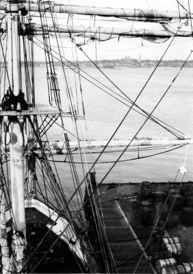 Original Wanderer
A treasure trove of photos depicting the Wanderer, the final ship to be built in Mattapoisetts Shipyard Park, was purchased by Brad and Priscilla Hathaway, who donated the photos to the Mattapoisett Historical Society in September, 2009. October 1, 2009 edition.
