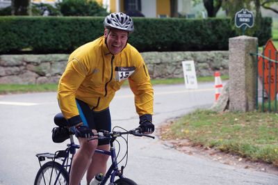 BBC Watershed Ride
This Sunday, October 2, the 10th Annual Buzzards Bay Coalition Watershed Ride wound its way through Tri-Town, making a stop at Eastover Farm for lunch along the way. Some 151 participants completed an 11-, 35-, 75-, or first-ever 100-mile ride, spanning Little Compton, Rhode Island to Woods Hole. Photos by Colin Veitch
