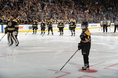 Willow Ruel
Willow Ruel, 11, of Mattapoisett, seen competing in the Drive, Chip & Putt nationals held April 3 at Augusta National and as Boston Bruins fan captain before Saturday’s game against the Pittsburgh Penguins. Bruins photos by Steve Babineau, Sports Action
