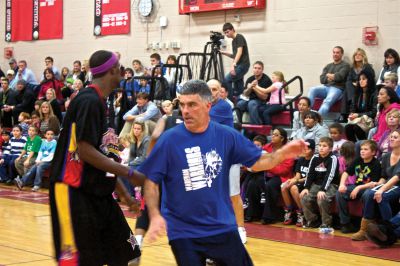 Harlem Wizards
On Monday, November 5, 2012, ORR gym hosted a charity basketball game between the Harlem Wizards and Wareham Warriors.  The Warriors were made up of Wareham students and staff, as well as ORR basketball coach Steve Carvalho and ORRJHS principal Kevin Brogioli. Photo by Eric Tripoli. 
