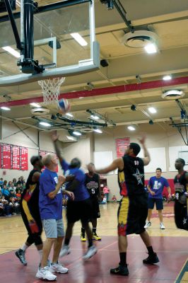 Harlem Wizards
On Monday, November 5, 2012, ORR gym hosted a charity basketball game between the Harlem Wizards and Wareham Warriors.  The Warriors were made up of Wareham students and staff, as well as ORR basketball coach Steve Carvalho and ORRJHS principal Kevin Brogioli. Photo by Eric Tripoli. 
