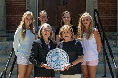 Mattapoisett Woman’s Club Scholarship
Mattapoisett Woman’s Club Scholarship Recipients (L to R) Second Row: 2016 Scholarship Recipients Jane Kassabian, Abigail Field, Serena Jaskolka, Maggie Wiggin; Front Row: Elaine Botelho (MWC past President); Kathy McAuliffe (MWC President). Photo courtesy Elaine Botelho
