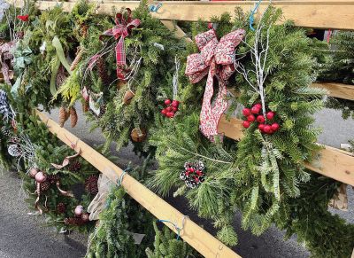 Wreath Sale
The Mattapoisett Woman's Club Holiday Wreath sale held on December 4 was a sold-out success for the group’s annual scholarship fundraiser. Photos courtesy of Cindy Turse
