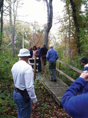 MLT Autumn Walk
Tri-Town residents joined Mattapoisett Land Trust President Gary Johnson and Clerk Luana Josvold for the organization’s Autumn Walk on Saturday afternoon. Photos by Marilou Newell.
