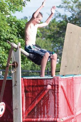 Band Blast
Nick Rego took several dunks in order to raise money at the Sippican School's Band Blast on Thursday June 18, 2011. Photo by Felix Perez.
