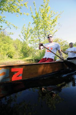 Memorial Day Boat Race
Dan Lawrence and William D. Watling III of Rochester (above left) broke the race record, winning the men’s division with a time of 1:46:59. Amy Hartley-Matteson of Mattapoisett and Katherine Hartley of Rochester (2:11:14) won the women’s division for the third consecutive time – the second time they’ve three-peated. But the day’s biggest champion was 2-year-old Chloe Harding (above right), a cancer survivor who raced with her father, Harrison. Photos by Felix Perez and Nick Walecka.
