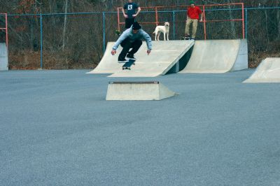Skate Dream
Brandon Westgate clears a ramp at the Mattapoisett skate park on March 18, 2011. Mr. Westgates board skills and skateboarding knowledge are so renowned, there is even a pro model shoe named after him. Photo by Chris Martin.
