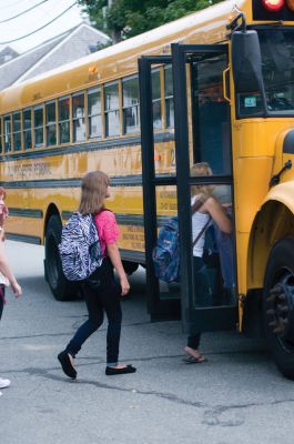 Back to School
It’s that time of the year again.  Students in the Old Rochester Regional School District lined the streets to board the buses to head back to school.  Tuesday, August 28 marked the first day of school for the 2012-2013 school year.  Photo by Felix Perez.  August 30, 2012 edition
