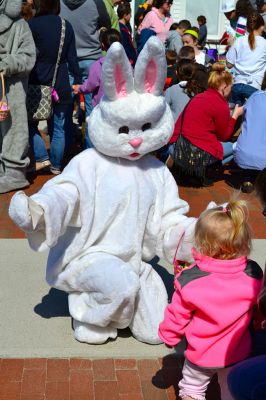 Ned’s Point Easter
The sky was blue above the greening grass on that sunny spring Mattapoisett morning by the sea. On April 12, families gathered at Ned’s Point to celebrate Easter early with a traditional Easter egg hunt, sponsored by the Mattapoisett Lions Club. The Easter Bunny hopped over for a visit, giving children hugs and high-fives as parents scurried to take photos and comfort the smaller ones who were a little reluctant to approach. Photo by Jean Perry
