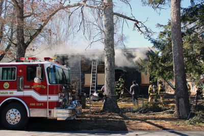 Firefighter Training
The Rochester, Marion and Mattapoisett Fire Departments participated in live burn training exercises this past weekend on Rounseville Road in Rochester. Photos by Nicholas Waleka
