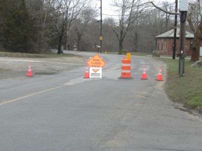 River Road Flood
The heavy rains over the past week finally pushed the Mattapoisett River beyond it's banks causing the road to be closed and flooding near by yards. March 31, 2010.  Photo by Paul Lopes
