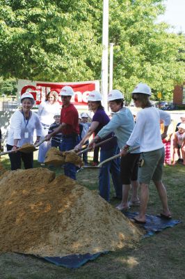 RMS Groundbreaking
It was a momentous day in Rochester on May 28, 2010, when the school held a groundbreaking ceremony for the Rochester Memorial School project, scheduled to be completed in the 2010/2011 school year. The $26M project will renovate the existing building and add a considerable addition to accommodate Rochesters growing population. Photo by Anne OBrien-Kakley.
