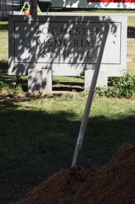 RMS Groundbreaking
It was a momentous day in Rochester on May 28, 2010, when the school held a groundbreaking ceremony for the Rochester Memorial School project, scheduled to be completed in the 2010/2011 school year. The $26M project will renovate the existing building and add a considerable addition to accommodate Rochesters growing population. Photo by Anne OBrien-Kakley.
