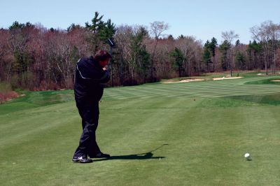 Hall of Fame Tournament
Forty golfers get ready for the Hall of Fame Tournament held at the Bay Club in Mattapoisett on May 1, 2011. The tournament raised money for the new Hall of Fame inside ORR to honor outstanding players, coaches and volunteers. Photo by Chris Martin.
