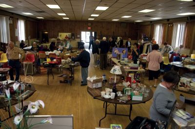 Yard Sale Season
It was Yard Sale & Family Fun day at the Knights of Columbus in Mattapoisett on April 21. The event concluded with a Ham &Bean Supper and proceeds went to the building and shrine fund. The Wanderer now offers an interactive map of all the area yard sales on our web site, check it out at: www.wanderer.com. Photo by Felix Perez
