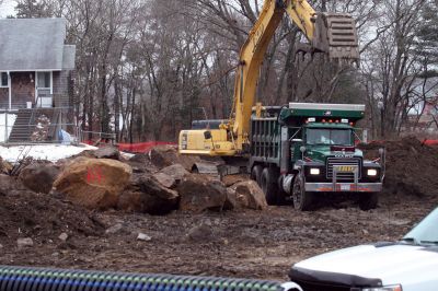 Little Neck Village
Construction has begun on Little Neck Village, a housing complex that will provide 48 units of affordable living to older adults in Marion with below median incomes. Construction will ideally be complete by December 2010. Photo by Anne OBrien-Kakley.
