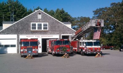 Remembering 9-11
On September 11, 2011, the Marion Fire Department honored the tenth anniversary or 9-11 with a display of fire engines and uniforms. Photo courtesy of Christina Gelson.
