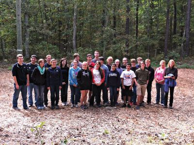 ORR School Student Council
The Old Rochester Regional High School Student Council took a field trip to Camp Greenough in Yarmouth to work on communication and team-building skills. “It was definitely a new experience and everybody seemed to overcome some sort of fear or obstacle,” Senior Senator Jeremy Bare said. “I know I did.” Photo courtesy of ORR.
