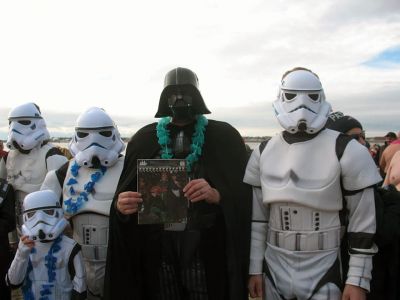 Fort Phoenix Polar Plunge
Elizabeth Lestage shared these photos from the Fort Phoenix Polar Plunge.  The event was established in 2000 in memory of Nancy Schonheinz, a physical therapist who was the victim of domestic violence. Pictured here, the Teceno family from Middleboro who are fans of Star Wars and The Wanderer! Photos courtesy
