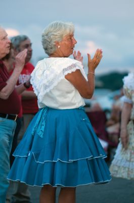 Square Dancing
It was good, ol fashioned, square-dancin fun at the Mattapoisett gazebo on July 10, 2010. As the sun set over Mattapoisett harbor, the Wareham Swingers dance group held a free, all-ages square dancing session. Photo by Felix Perez.
