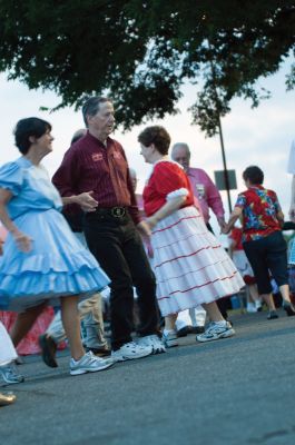 Square Dancing
It was good, ol fashioned, square-dancin fun at the Mattapoisett gazebo on July 10, 2010. As the sun set over Mattapoisett harbor, the Wareham Swingers dance group held a free, all-ages square dancing session. Photo by Felix Perez.
